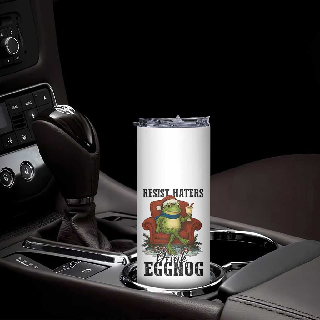 Frogs Resist Christmas Skinny Tumbler Portland Frog Activist America Political 2025 TS14 Print Your Wear