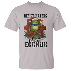 Frogs Resist Christmas T Shirt Portland Frog Activist America Political 2025 TS14 Ice Gray Print Your Wear