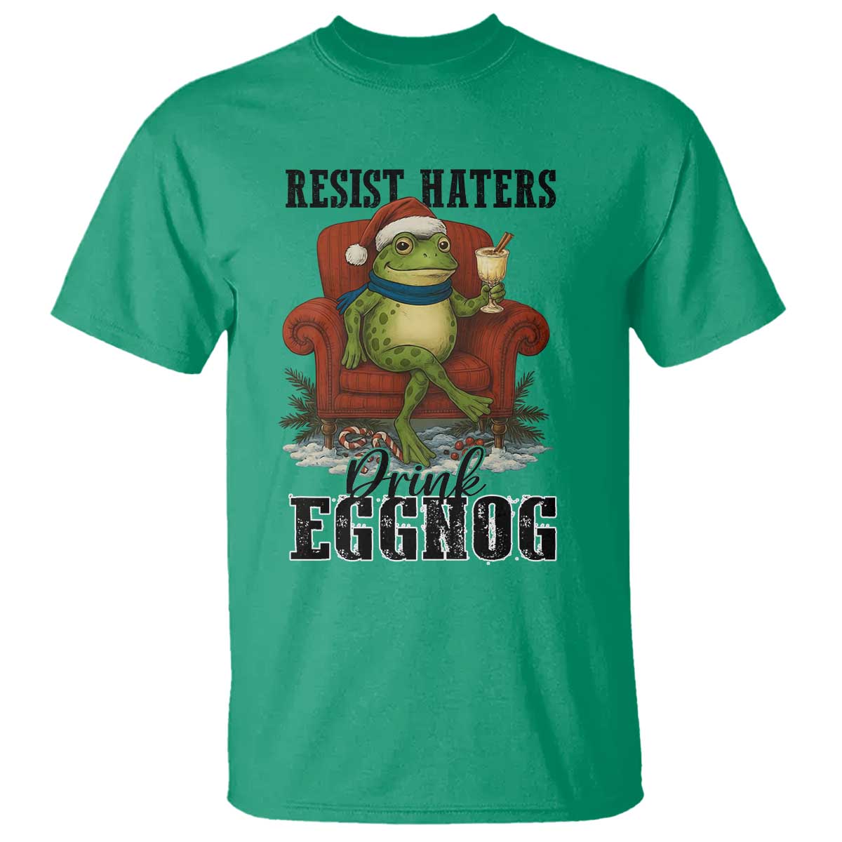 Frogs Resist Christmas T Shirt Portland Frog Activist America Political 2025 TS14 Irish Green Print Your Wear