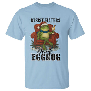 Frogs Resist Christmas T Shirt Portland Frog Activist America Political 2025 TS14 Light Blue Print Your Wear