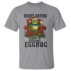 Frogs Resist Christmas T Shirt Portland Frog Activist America Political 2025 TS14 Sport Gray Print Your Wear