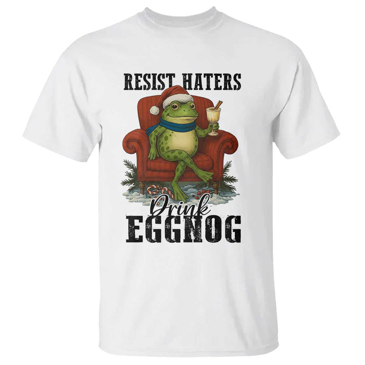 Frogs Resist Christmas T Shirt Portland Frog Activist America Political 2025 TS14 White Print Your Wear