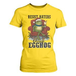 Frogs Resist Christmas T Shirt For Women Portland Frog Activist America Political 2025 TS14 Daisy Print Your Wear