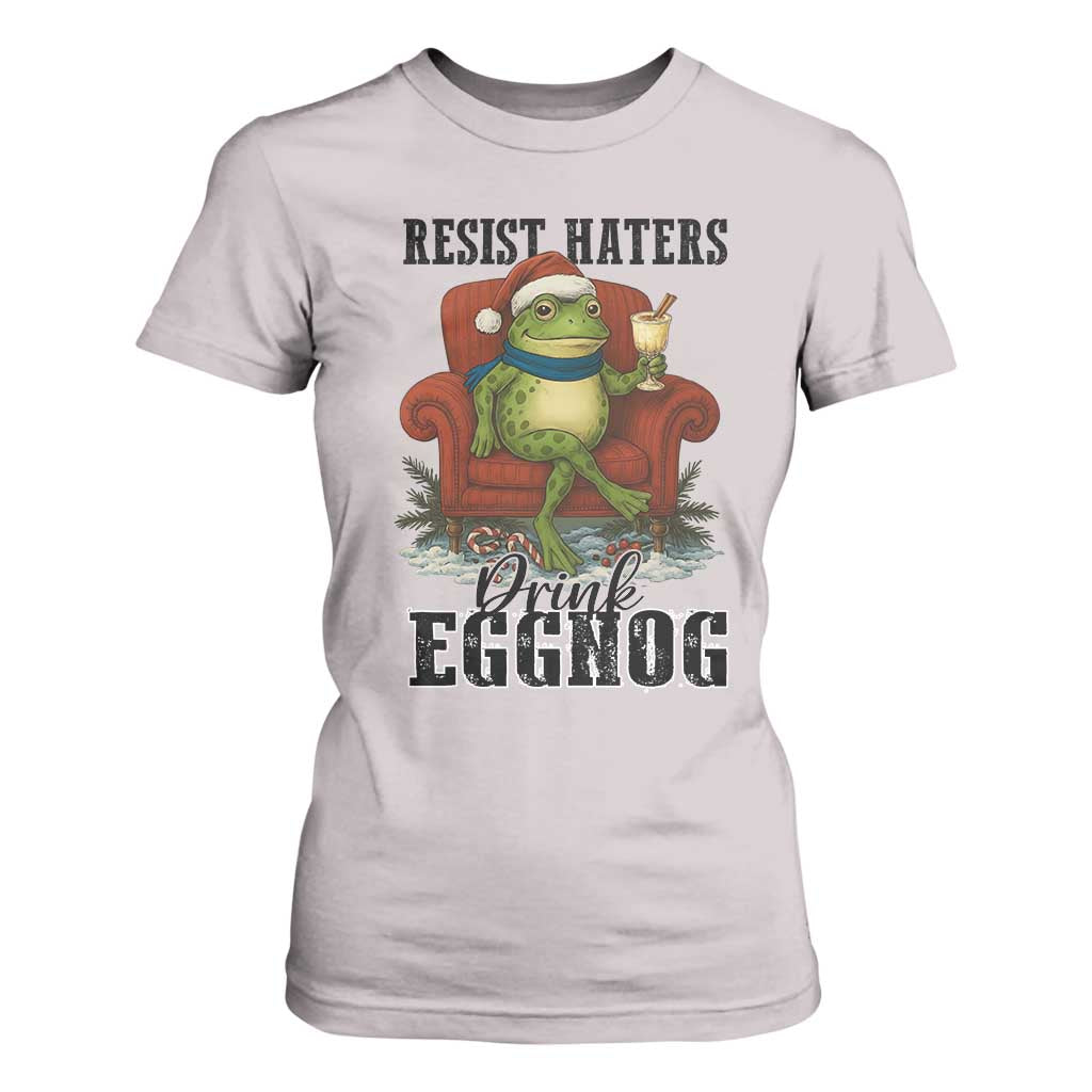 Frogs Resist Christmas T Shirt For Women Portland Frog Activist America Political 2025 TS14 Ice Gray Print Your Wear