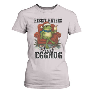 Frogs Resist Christmas T Shirt For Women Portland Frog Activist America Political 2025 TS14 Ice Gray Print Your Wear
