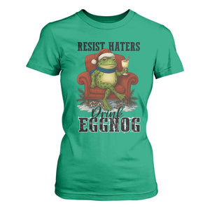 Frogs Resist Christmas T Shirt For Women Portland Frog Activist America Political 2025 TS14 Irish Green Print Your Wear