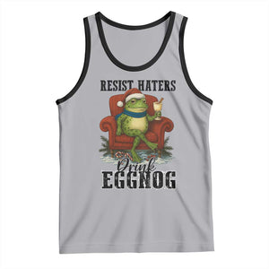 Frogs Resist Christmas Tank Top Portland Frog Activist America Political 2025 TS14 Athletic Heather Black Print Your Wear