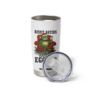Frogs Resist Christmas Tumbler Cup Portland Frog Activist America Political 2025 TS14 Print Your Wear