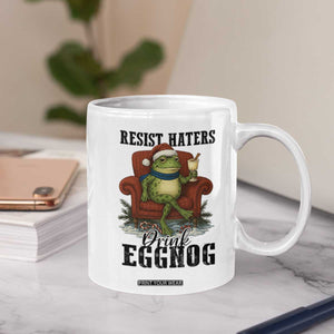 Frogs Resist Christmas Coffee Mug Portland Frog Activist America Political 2025 TS14 Print Your Wear