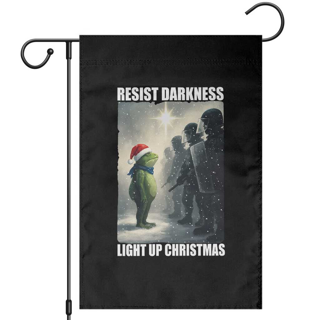 Resist Frog Christmas Garden Flag Funny Portland Protest ICE Activist Meme TS14 Black Print Your Wear