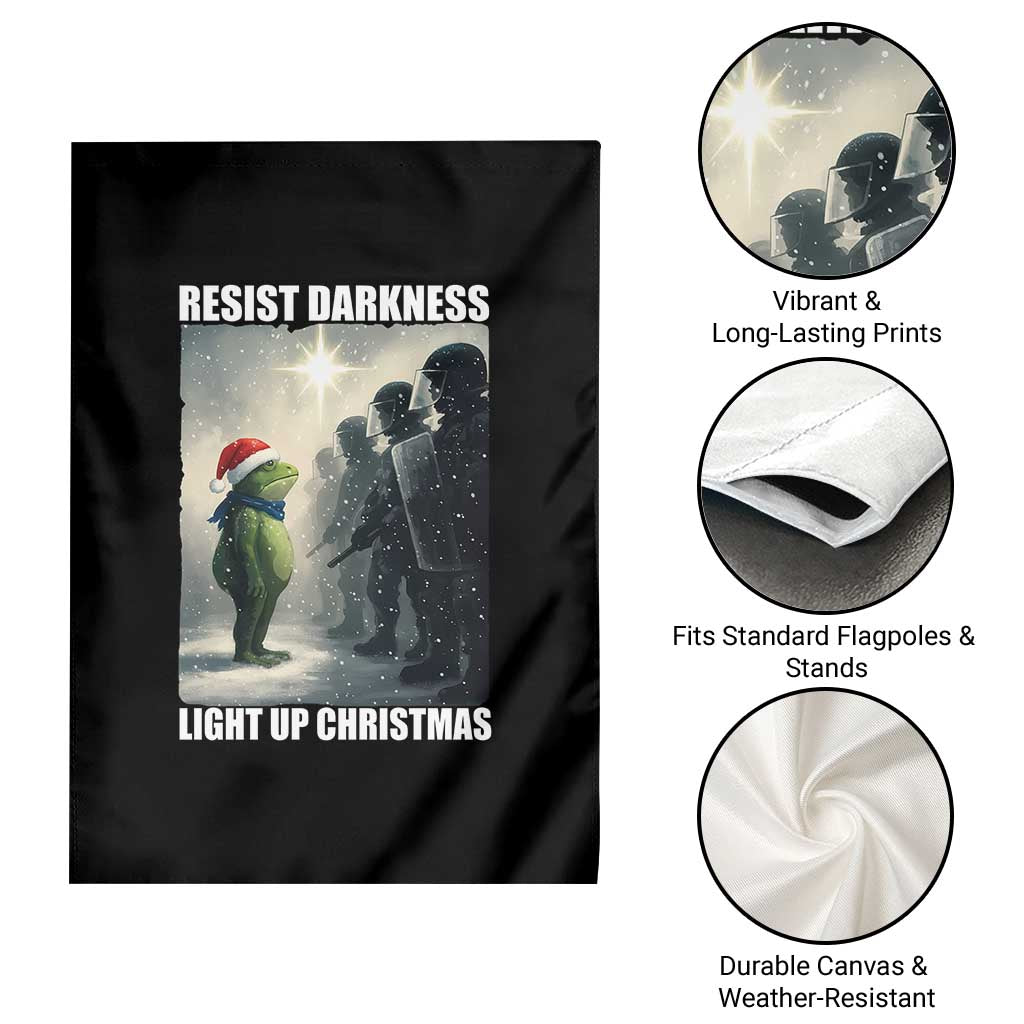 Resist Frog Christmas Garden Flag Funny Portland Protest ICE Activist Meme TS14 Print Your Wear