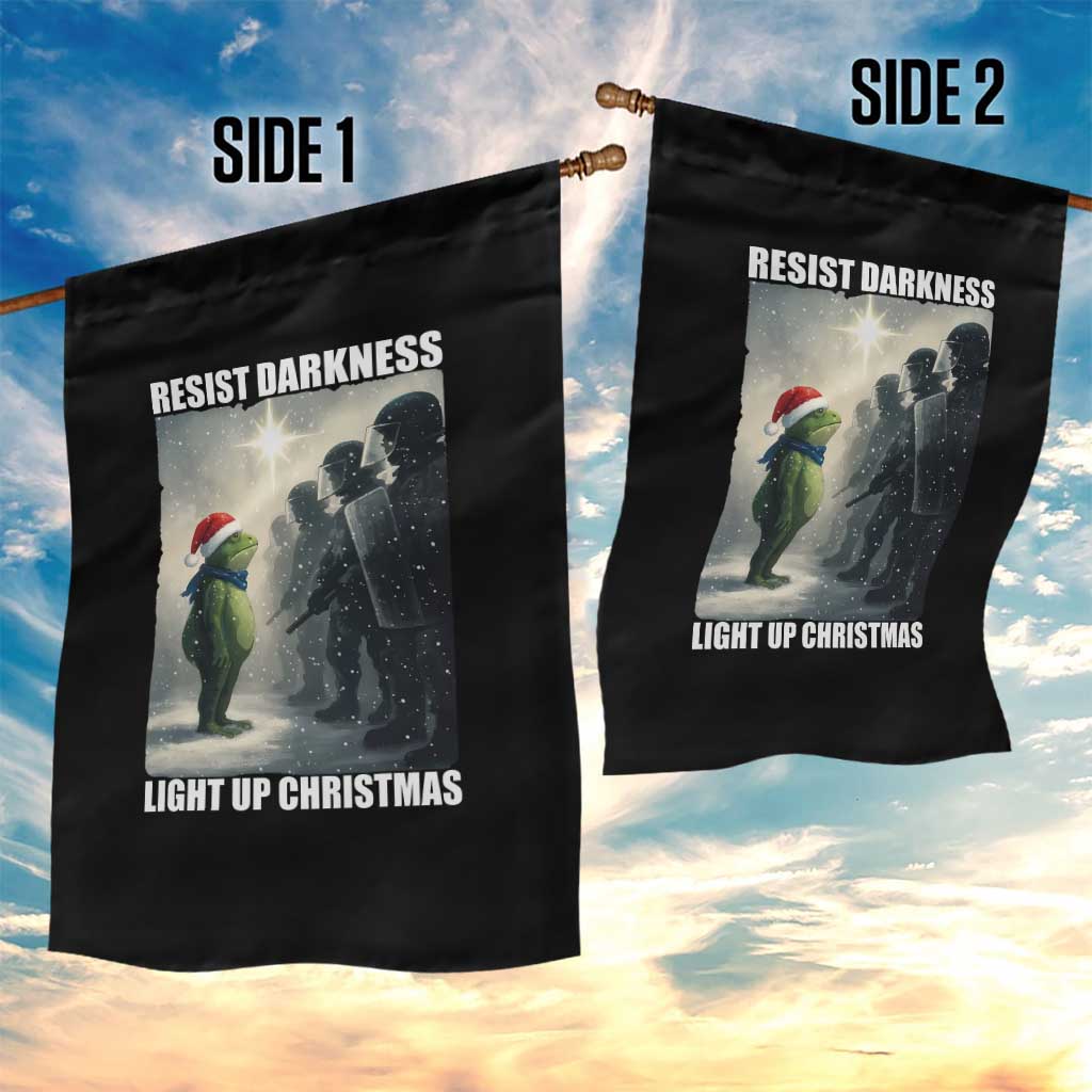 Resist Frog Christmas Garden Flag Funny Portland Protest ICE Activist Meme TS14 Print Your Wear