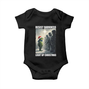 Resist Frog Christmas Baby Onesie Funny Portland Protest ICE Activist Meme TS14 Black Print Your Wear