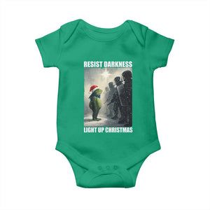 Resist Frog Christmas Baby Onesie Funny Portland Protest ICE Activist Meme TS14 Irish Green Print Your Wear