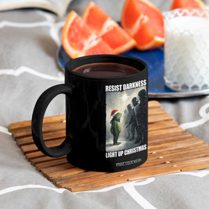 Resist Frog Christmas Coffee Mug Funny Portland Protest ICE Activist Meme TS14 Print Your Wear