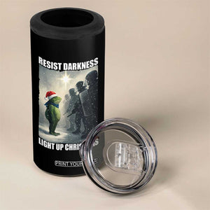 Resist Frog Christmas 4 in 1 Can Cooler Tumbler Funny Portland Protest ICE Activist Meme TS14 Print Your Wear