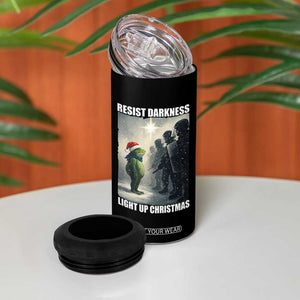 Resist Frog Christmas 4 in 1 Can Cooler Tumbler Funny Portland Protest ICE Activist Meme TS14 Print Your Wear