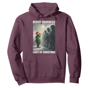 Resist Frog Christmas Hoodie Funny Portland Protest ICE Activist Meme TS14 Maroon Print Your Wear