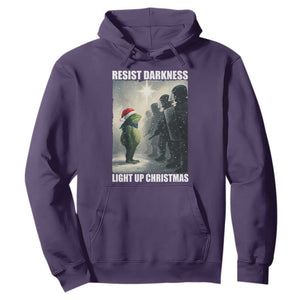 Resist Frog Christmas Hoodie Funny Portland Protest ICE Activist Meme TS14 Purple Print Your Wear