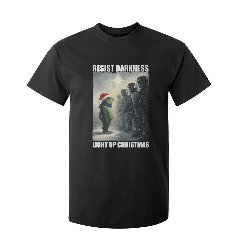 Resist Frog Christmas T Shirt For Kid Funny Portland Protest ICE Activist Meme TS14 Black Print Your Wear