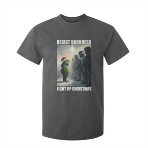 Resist Frog Christmas T Shirt For Kid Funny Portland Protest ICE Activist Meme TS14 Dark Heather Print Your Wear