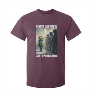 Resist Frog Christmas T Shirt For Kid Funny Portland Protest ICE Activist Meme TS14 Maroon Print Your Wear