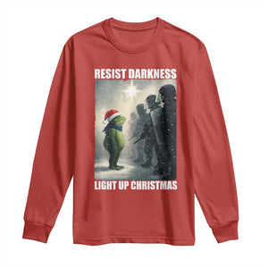 Resist Frog Christmas Long Sleeve Shirt Funny Portland Protest ICE Activist Meme TS14 Red Print Your Wear