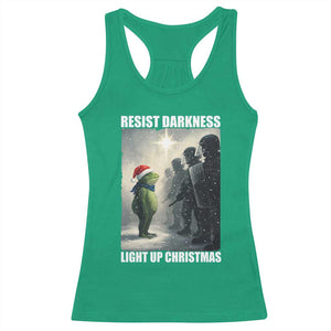 Resist Frog Christmas Racerback Tank Top Funny Portland Protest ICE Activist Meme TS14 Irish Green Print Your Wear