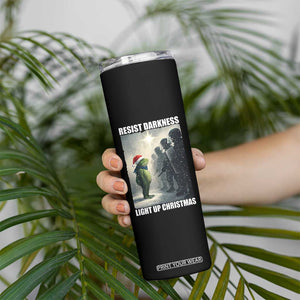 Resist Frog Christmas Skinny Tumbler Funny Portland Protest ICE Activist Meme TS14 Print Your Wear