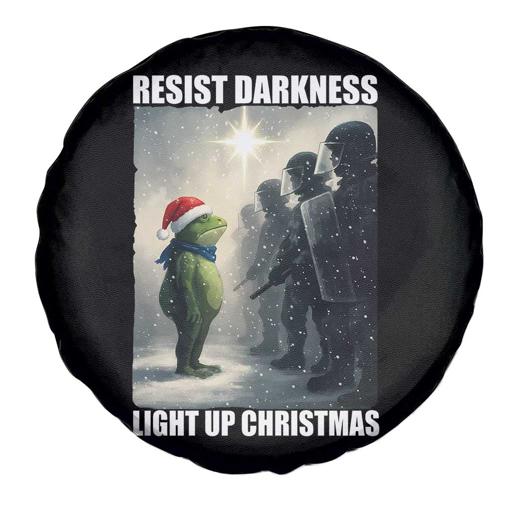 Resist Frog Christmas Spare Tire Cover Funny Portland Protest ICE Activist Meme TS14 Print Your Wear