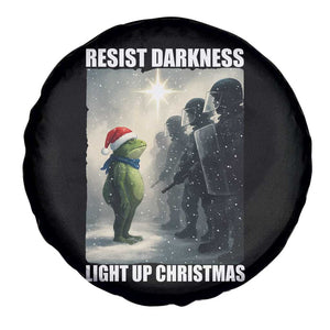 Resist Frog Christmas Spare Tire Cover Funny Portland Protest ICE Activist Meme TS14 Print Your Wear