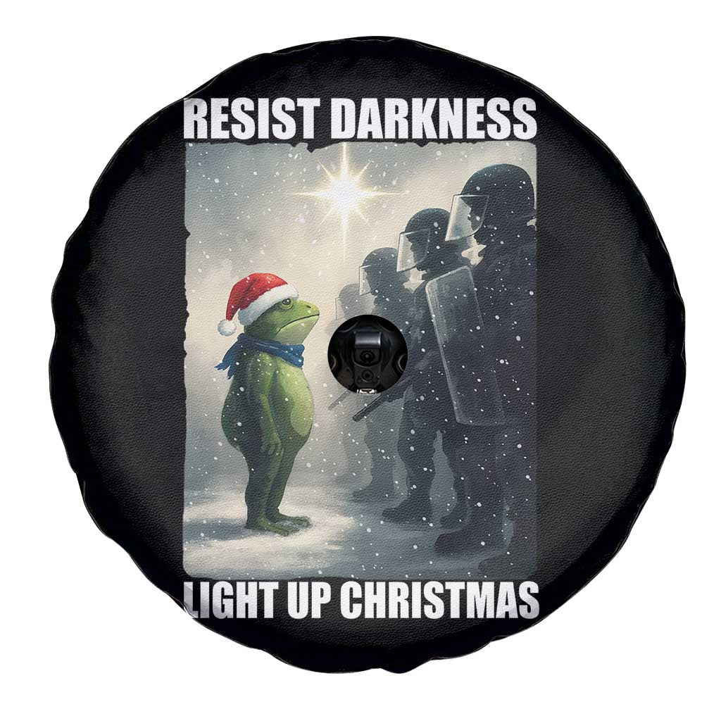 Resist Frog Christmas Spare Tire Cover Funny Portland Protest ICE Activist Meme TS14 Print Your Wear