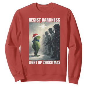 Resist Frog Christmas Sweatshirt Funny Portland Protest ICE Activist Meme TS14 Red Print Your Wear