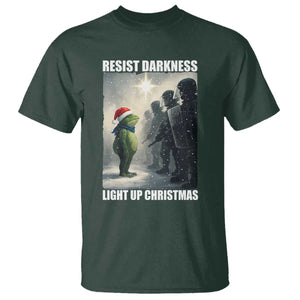 Resist Frog Christmas T Shirt Funny Portland Protest ICE Activist Meme TS14 Dark Forest Green Print Your Wear