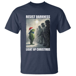 Resist Frog Christmas T Shirt Funny Portland Protest ICE Activist Meme TS14 Navy Print Your Wear