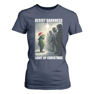 Resist Frog Christmas T Shirt For Women Funny Portland Protest ICE Activist Meme TS14 Navy Print Your Wear