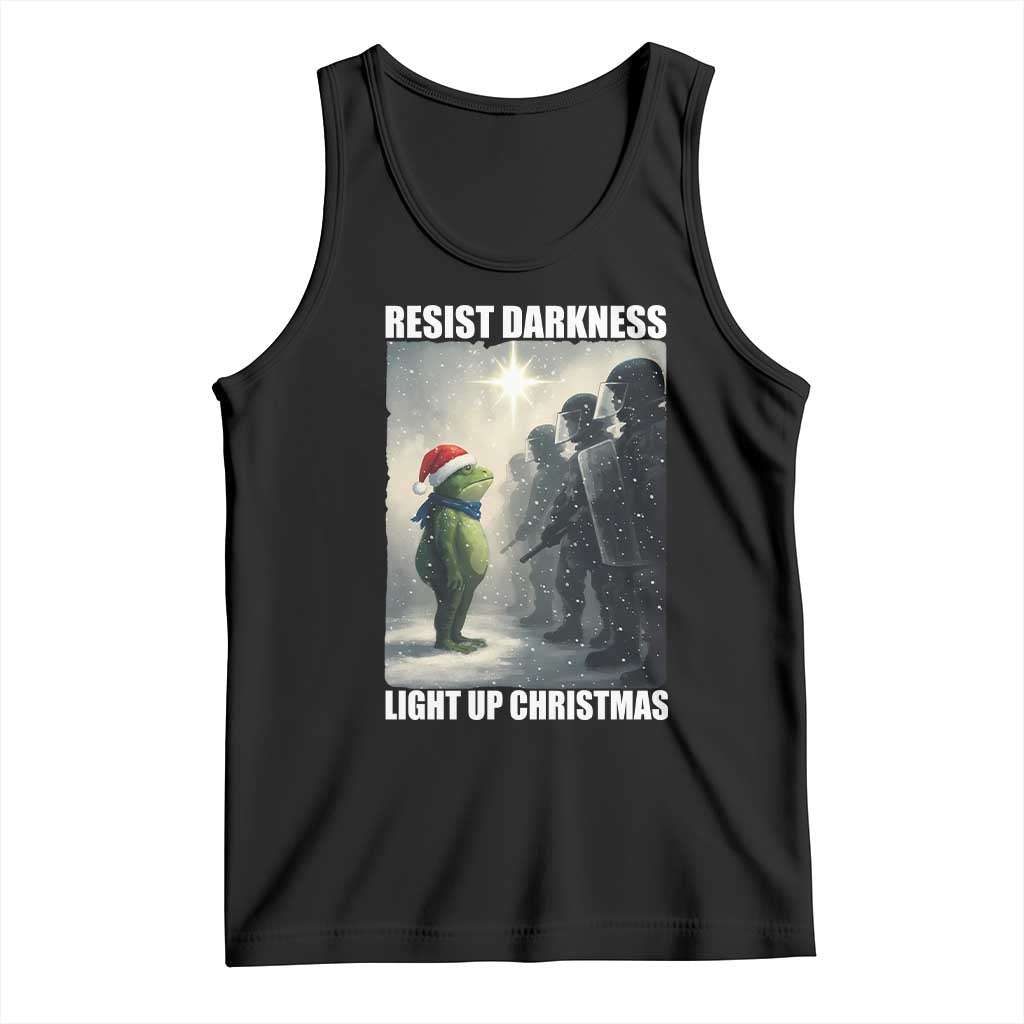 Resist Frog Christmas Tank Top Funny Portland Protest ICE Activist Meme TS14 Black Print Your Wear