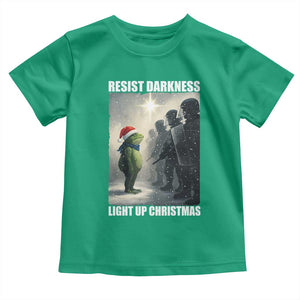 Resist Frog Christmas Toddler T Shirt Funny Portland Protest ICE Activist Meme TS14 Irish Green Print Your Wear
