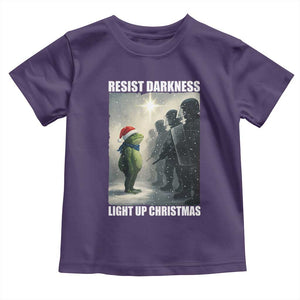 Resist Frog Christmas Toddler T Shirt Funny Portland Protest ICE Activist Meme TS14 Purple Print Your Wear