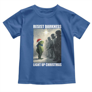 Resist Frog Christmas Toddler T Shirt Funny Portland Protest ICE Activist Meme TS14 Royal Blue Print Your Wear