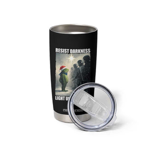 Resist Frog Christmas Tumbler Cup Funny Portland Protest ICE Activist Meme TS14 Print Your Wear
