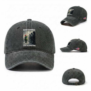 Resist Frog Christmas Washed Cotton Baseball Cap Funny Portland Protest ICE Activist Meme TS14 Washed Cap Universal Fit Dark Green Print Your Wear