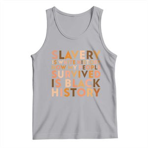 Black History Melanin Tank Top Slavery Is White History How My People Survived Is Black History TS14 Athletic Heather Print Your Wear