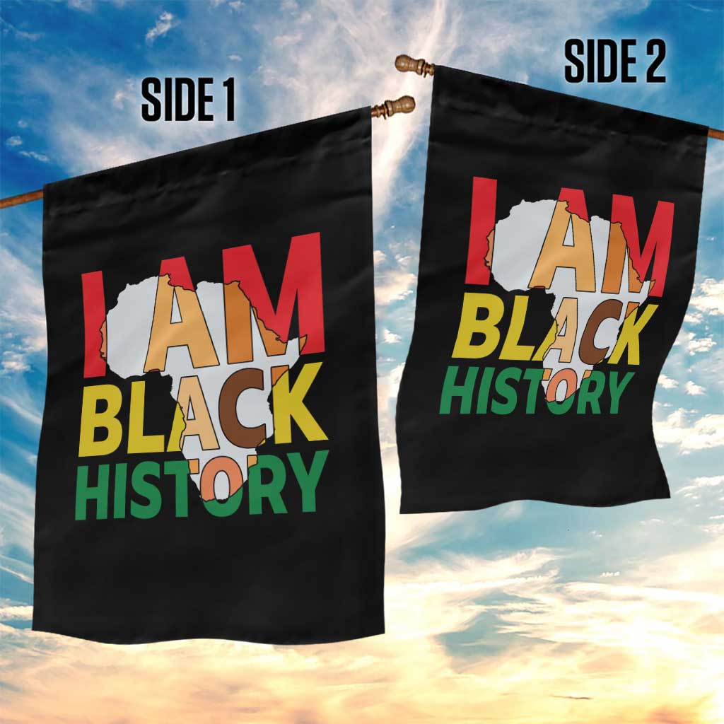 Black History Month African American Garden Flag I Am Black History TS14 Print Your Wear