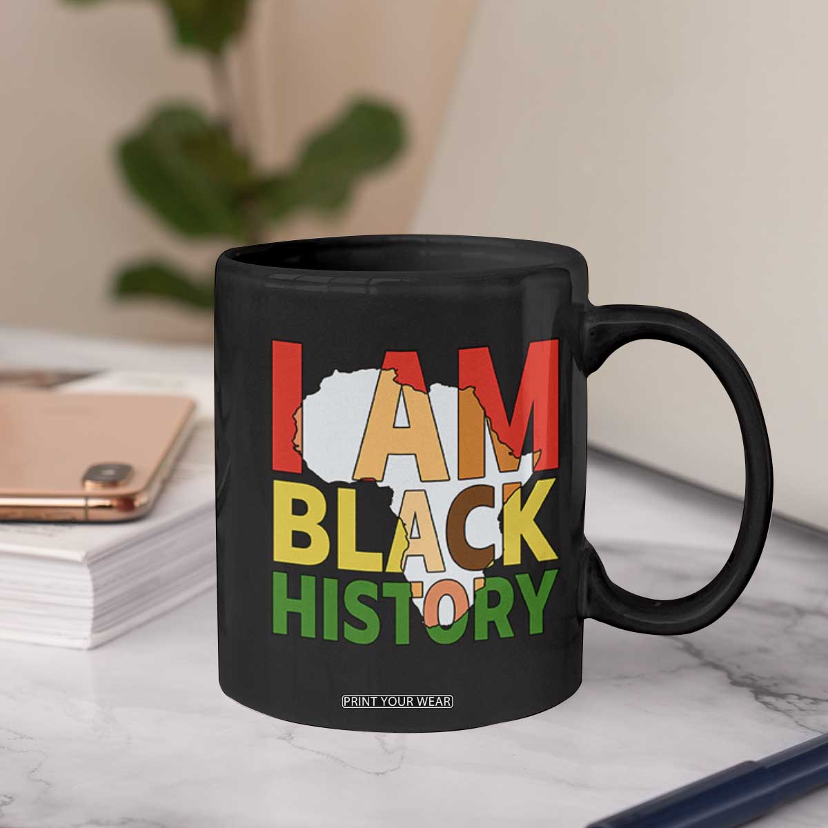 Black History Month African American Coffee Mug I Am Black History TS14 Print Your Wear
