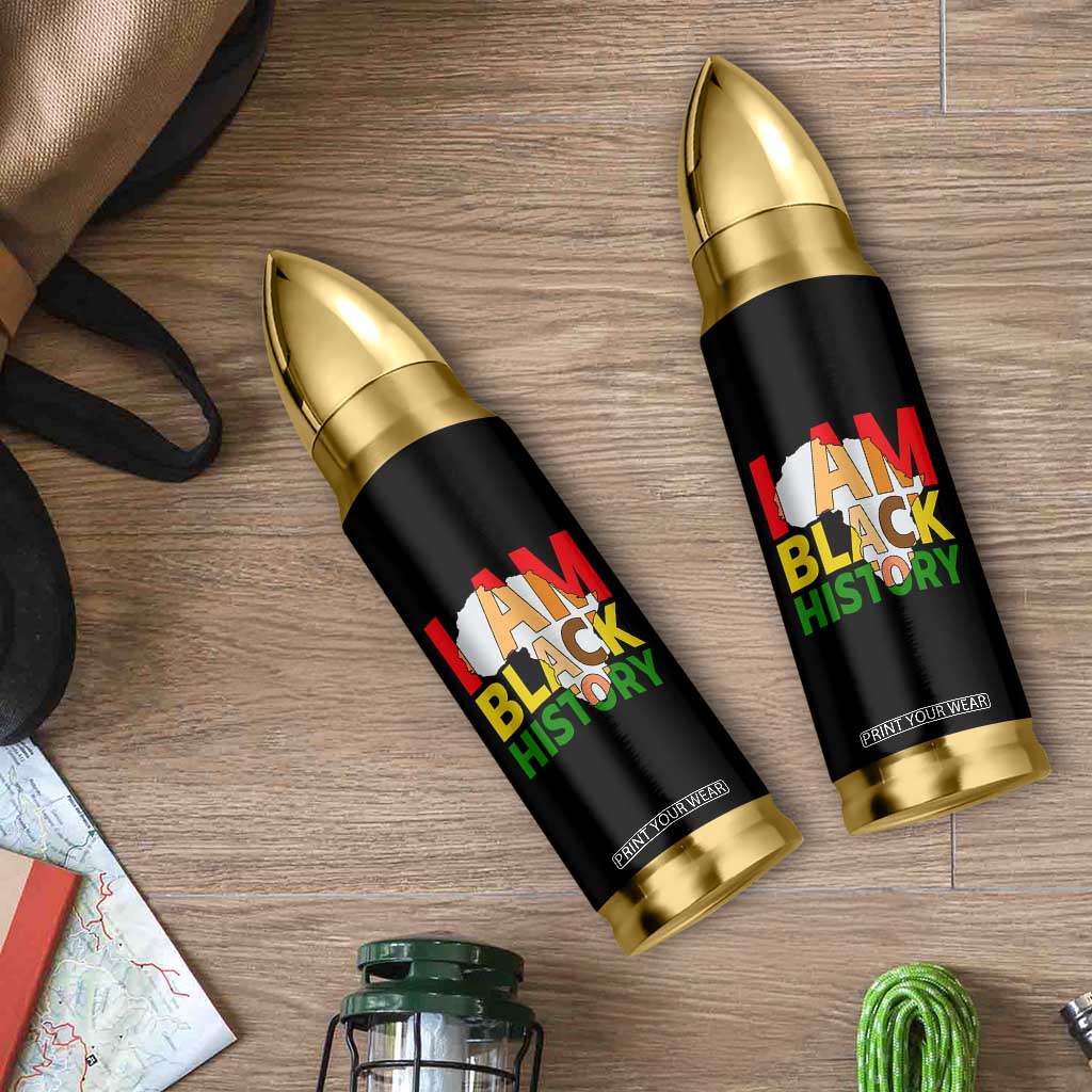 Black History Month African American Bullet Tumbler I Am Black History TS14 Print Your Wear