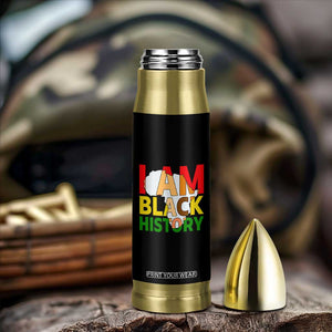 Black History Month African American Bullet Tumbler I Am Black History TS14 Print Your Wear