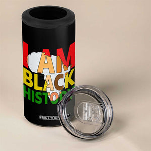 Black History Month African American 4 in 1 Can Cooler Tumbler I Am Black History TS14 Print Your Wear