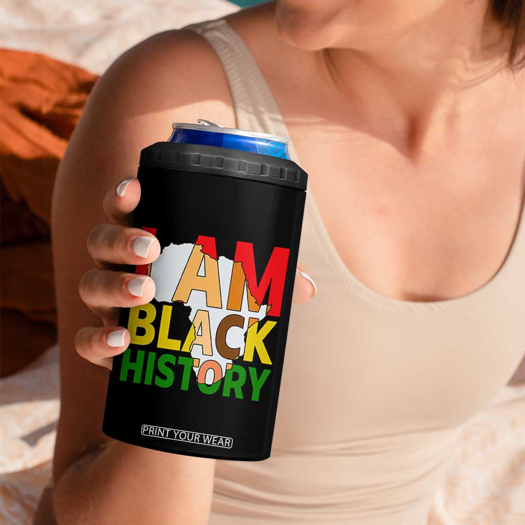 Black History Month African American 4 in 1 Can Cooler Tumbler I Am Black History TS14 Print Your Wear