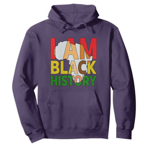 Black History Month African American Hoodie I Am Black History TS14 Purple Print Your Wear